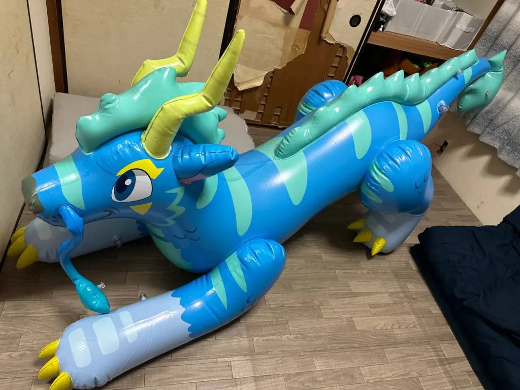 Blue and green dragon commission